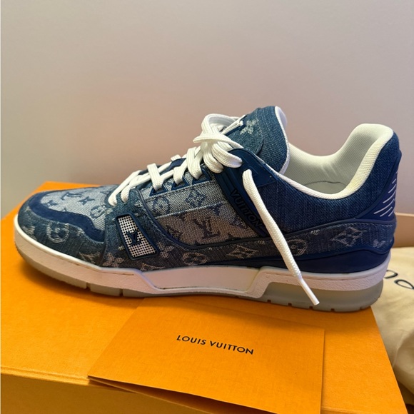 Louis Vuitton Blue Denim Men's Shoes - Picture 3 of 12